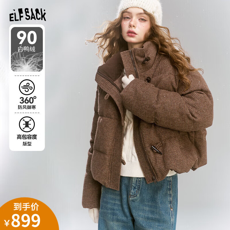 �����Ŀڴ�90��Ѽ�����������޷�Ů2024�궬���¿�̿ů����� ����԰��ɫ M