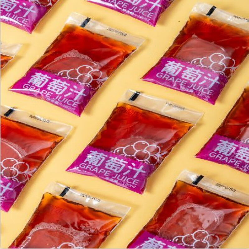 美意颂果淘淘葡萄汁果汁饮料180ml5袋多种营养清爽解腻夏天 葡萄汁1大袋【180ml*5袋】