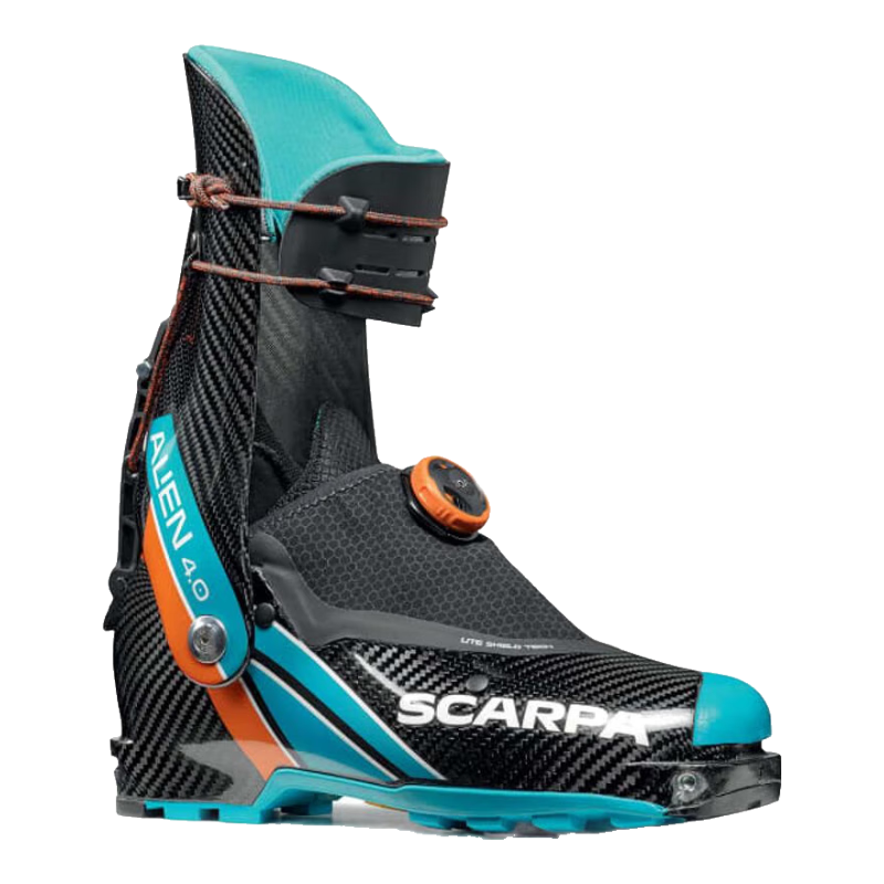 SCARPA登山鞋碳纖維殼體高海拔滑雪登山靴鎖緊防滑耐磨 Black / Blue / Orange 44