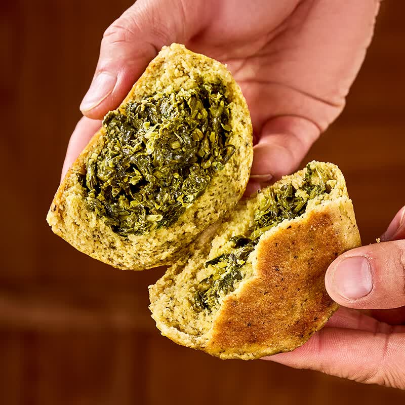 颂尚福膳食手工蒲公英荠菜山苜楂野菜团子粗粮杂粮营养代早餐控糖速食包 12个装-混合装(各4个)