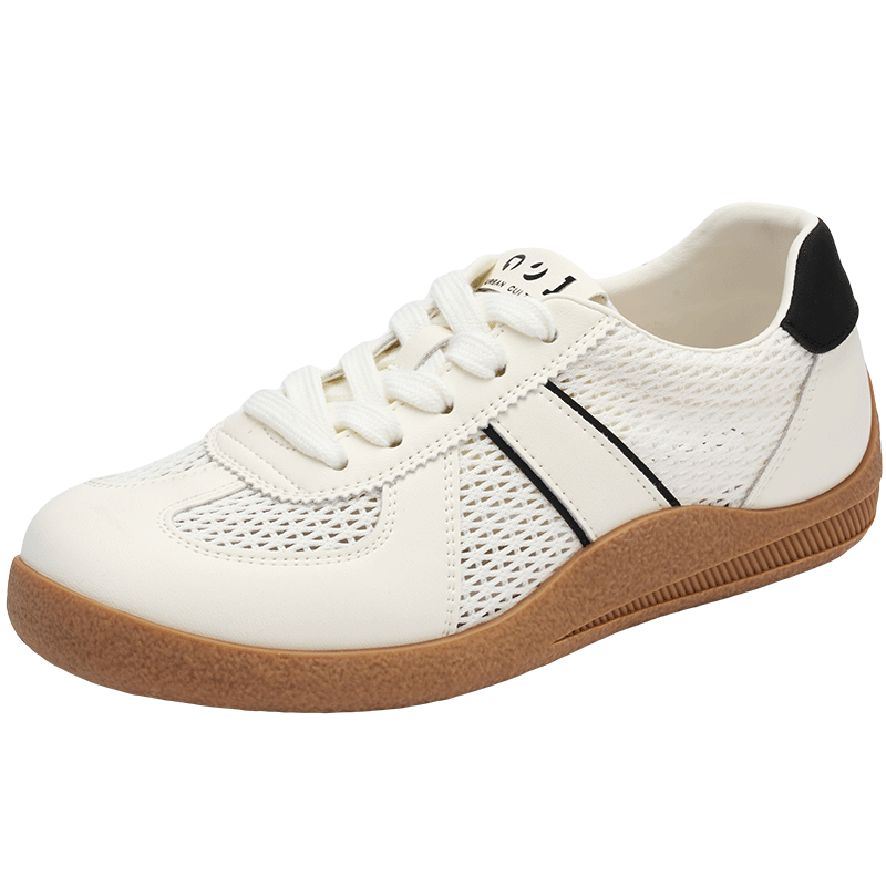 ׿ʫ���ѵЬŮ��2025�¿��ļ���ɫ����͸������Ь�����˶�Ь �װ�ɫ 36