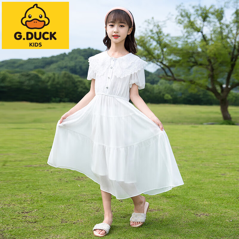 ���ڲ�����G.DUCKKIDSŮͯ����ȹ��ͯɳ̲ȹ�ӳ�ȹ����ɴȹѩ����װ2023�¿��д�ͯŮ�� 2213��ɫ 16055Ԫ