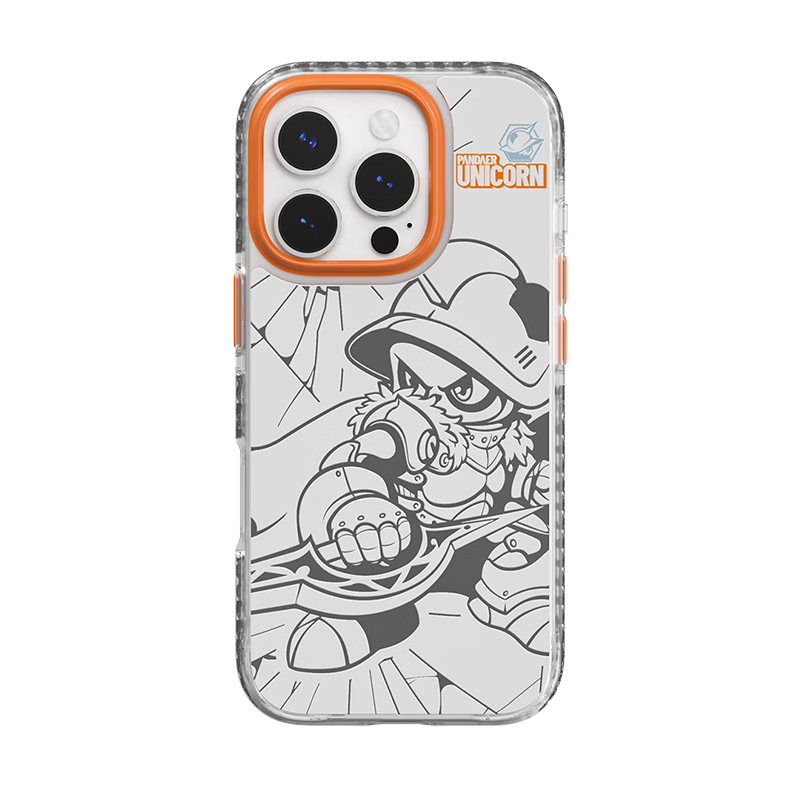 魅族（meizu）PANDAER 白金独角兽 妙磁镜面手机壳 破冰 适用iPhone 16 Pro IML印刷 全包结构 Click按键模组