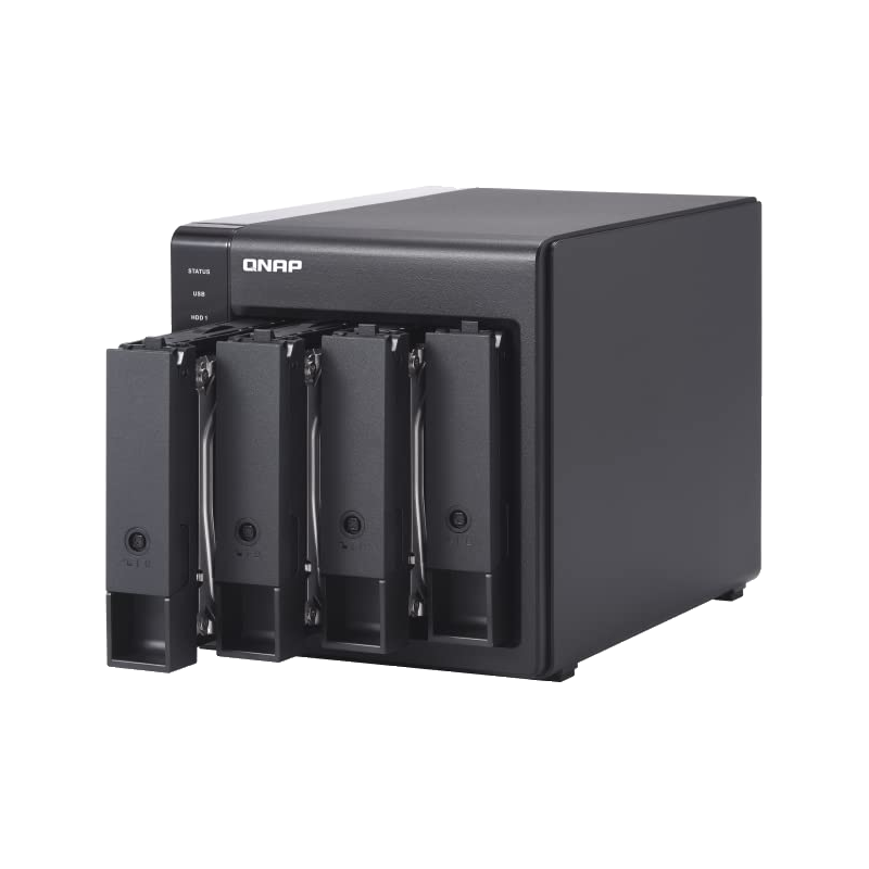 威联通（QNAP） 威联通 TR-004 四盘位网络存储扩展盒 Type-C 传输接口 DAS直连存储 支持硬件RAID 外置硬盘柜