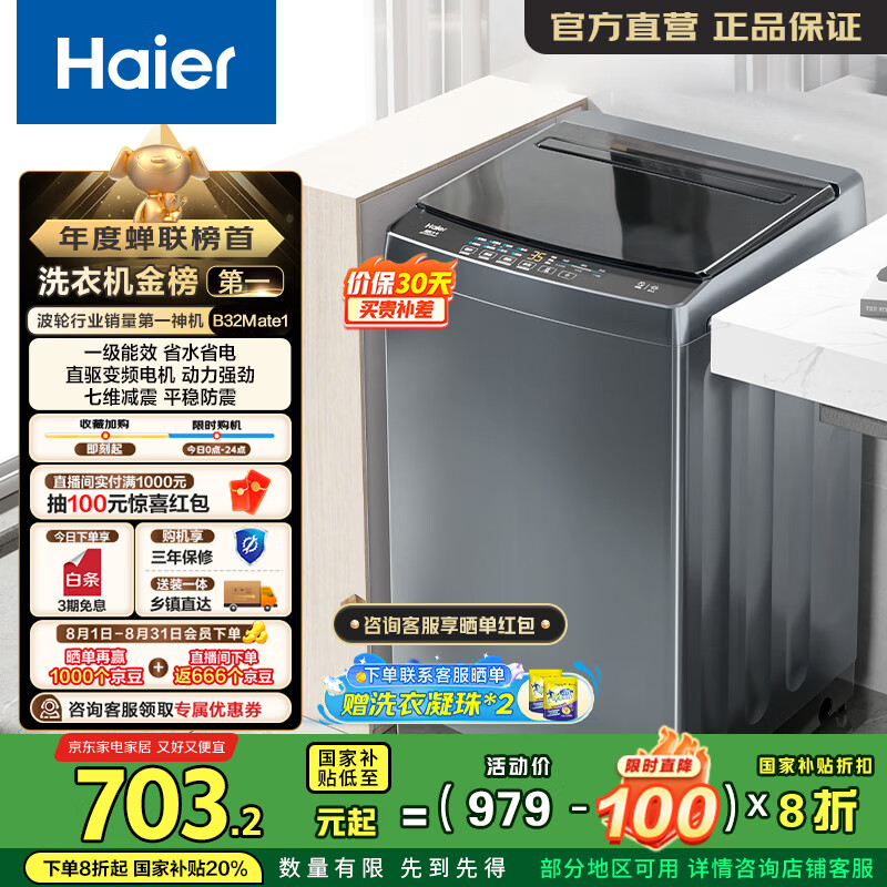 Haier/���� ���� 10kg Mate1 EB100B32Mate1