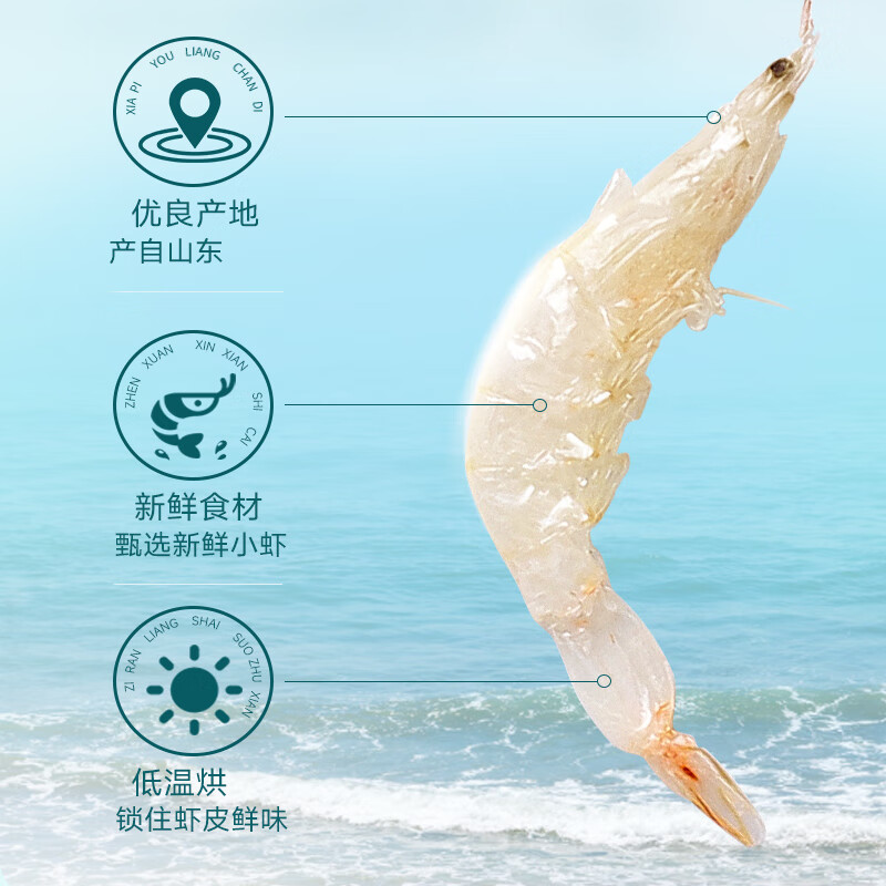 彬盛达淡干咸虾皮 海产干货虾皮 海鲜虾皮 淡干咸虾皮100g*3袋