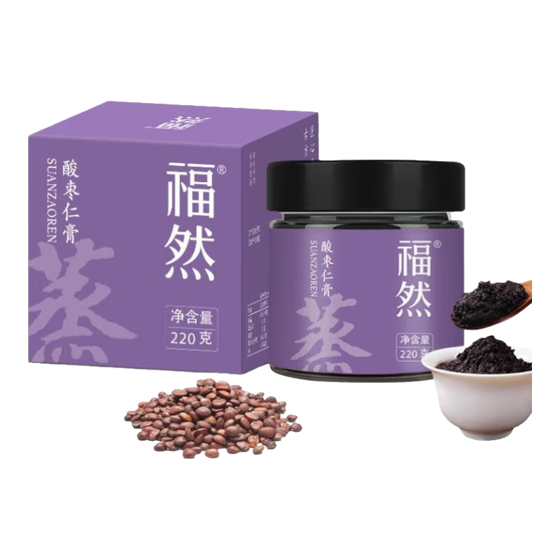 福然酸棗仁膏220g 拍2發(fā)3 酸棗仁桑椹茯苓甘草滋養(yǎng)膏滋睡眠養(yǎng)生膏