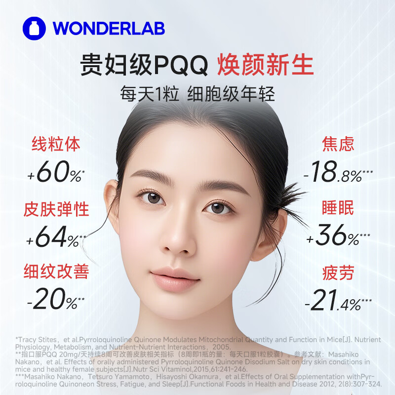 WONDERLAB辅酶q10胶囊 备孕保护心脏心脑血管增强免疫力Q10辅酶150mg*60粒