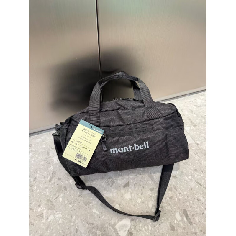montbell日本潮牌montbell 5L运动斜挎包保龄球包男女手提户外轻便手提包 黑色
