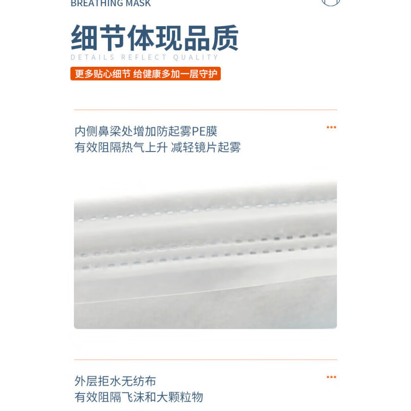 ZSEN一次性抗病毒防起雾口罩戴眼镜人士专用成人防护30只独立装 【30片独立装】杜若蓝