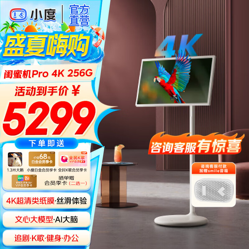 Сȡ20%ۻ4K ƶƽ27Ӣʾ 32 ׷罡K ˽ Pro 4K 8+256GBۻ4137.69Ԫȯ