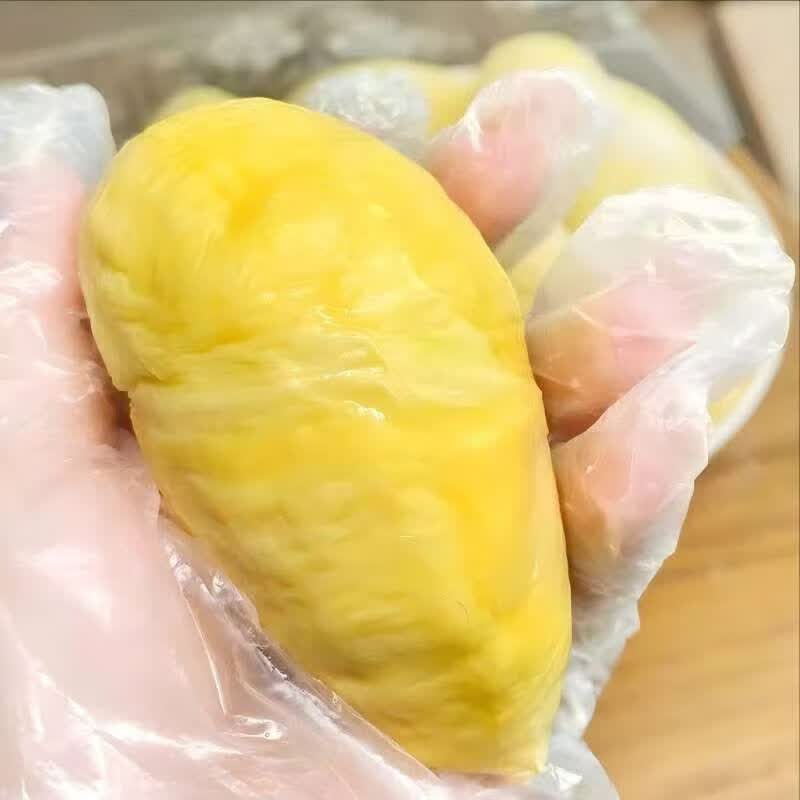 璐亦【泰国金枕鲜冻】榴莲肉金枕新鲜冷冻枕头果肉树熟泰国果肉水果 金枕榴莲肉1000g【净重500g*2】