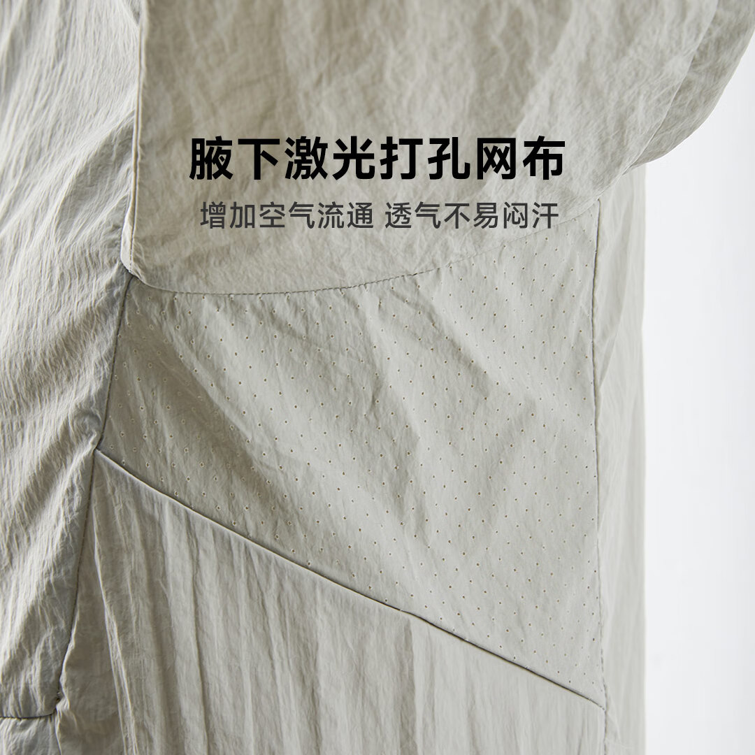 90分男女户外休闲钓鱼登山轻薄透气凉感皮肤衣夹克薄外套防晒衣 白色 3XL (190/108B)