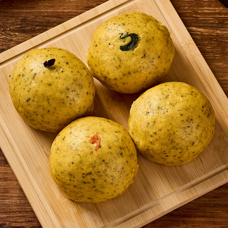 颂尚福鲜菜菜团子 黄金团子粗粮膳食杂粮包子窝头早餐早点速食加热即食 8个装-混合装(各2个)