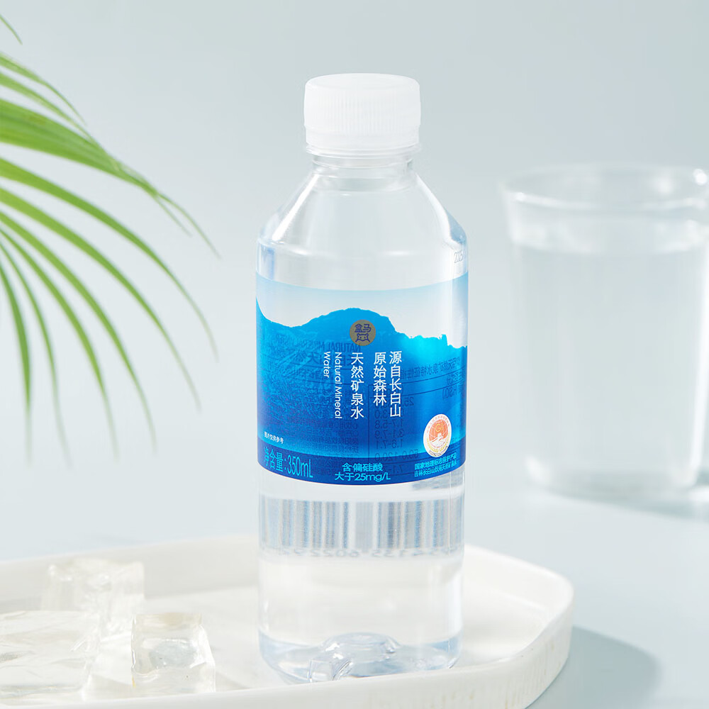 盒马 长白山天然矿泉水 350ml*48瓶 弱碱性天然矿泉水 48瓶 【新老包装交替】