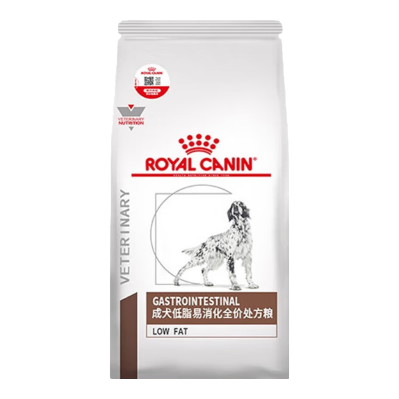 皇家处方狗粮LF22 成犬低脂易消化全价处方狗粮胰腺炎处方罐头湿粮 1.5KG
