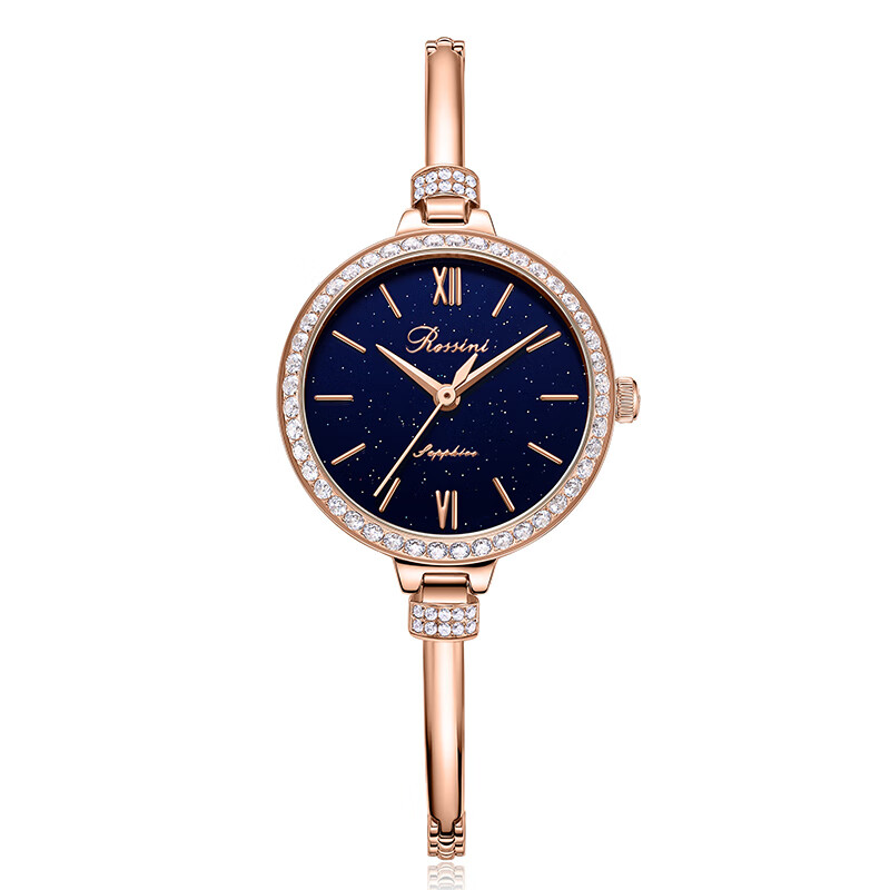 羅西尼(ROSSINI)官方手表女ins風(fēng)CHIC系列石英表時(shí)尚女士腕表519916 藍盤(pán)星空