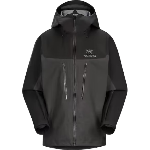 始祖鳥(niǎo)（ARC'TERYX）Alpha Jacket GORE-TEX 男款防水硬殼沖鋒衣 Black L