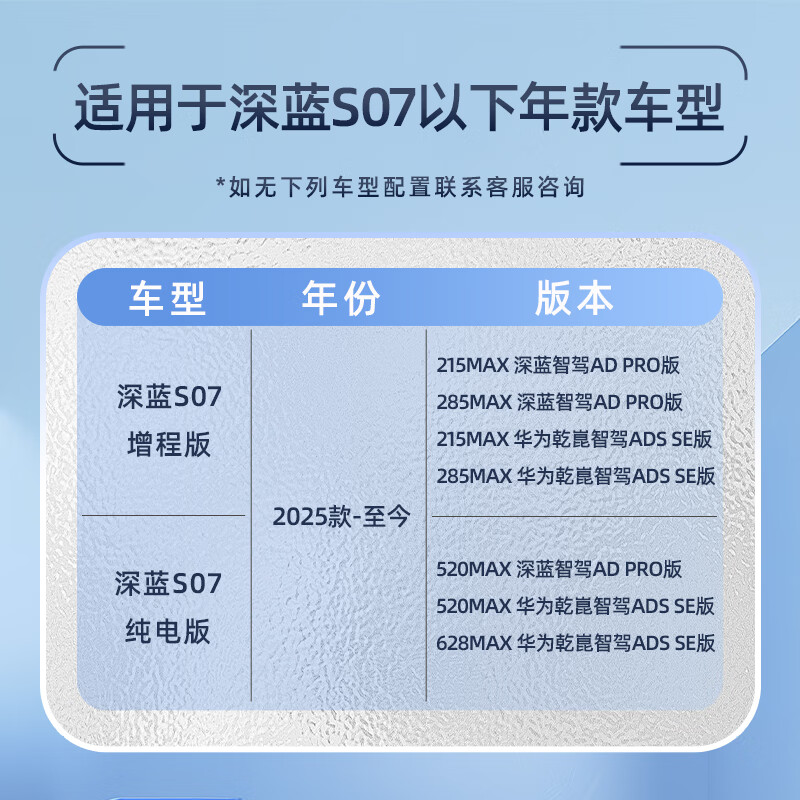 桐汝壁适用于长安25款深蓝S07汽车用品大全中控台防晒避光垫仪表 25款深蓝s07【黑线包边】带抬显