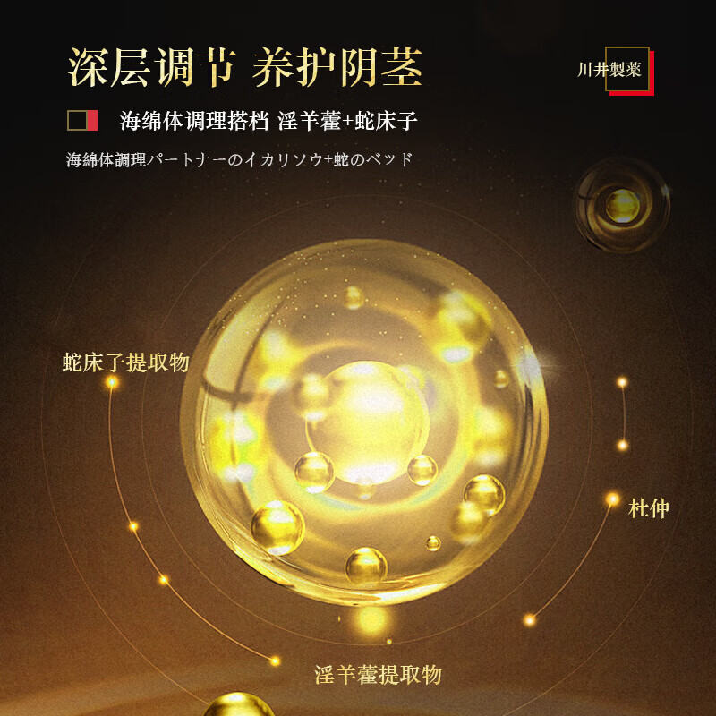 川井凝胶原研男士修护膏海绵体二次粗发育达克罗宁软膏大粗硬增凝胶 三盒装[强化强硬巩固]