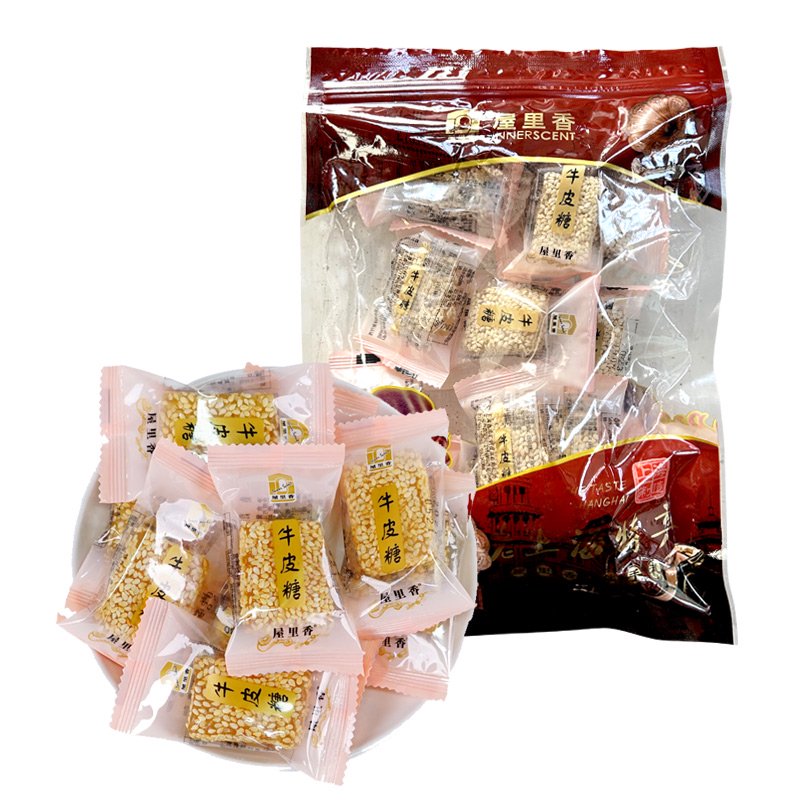 屋里香牛皮糖250g上海傳統特產(chǎn)休閑懷舊網(wǎng)紅零食品糖果 牛皮糖250g
