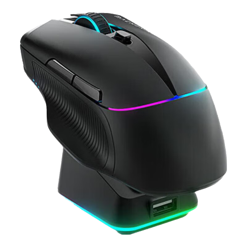 機(jī)械師（MACHENIKE）L8pro鼠標(biāo)有線藍(lán)牙電競(jìng)游戲無(wú)線連接筆記本辦公電腦8K帶底座 csgo電競(jìng)游戲筆記本電腦輕量化 鼠標(biāo)  機(jī)械師L8 Pro無(wú)線鼠標(biāo)8K-黑色