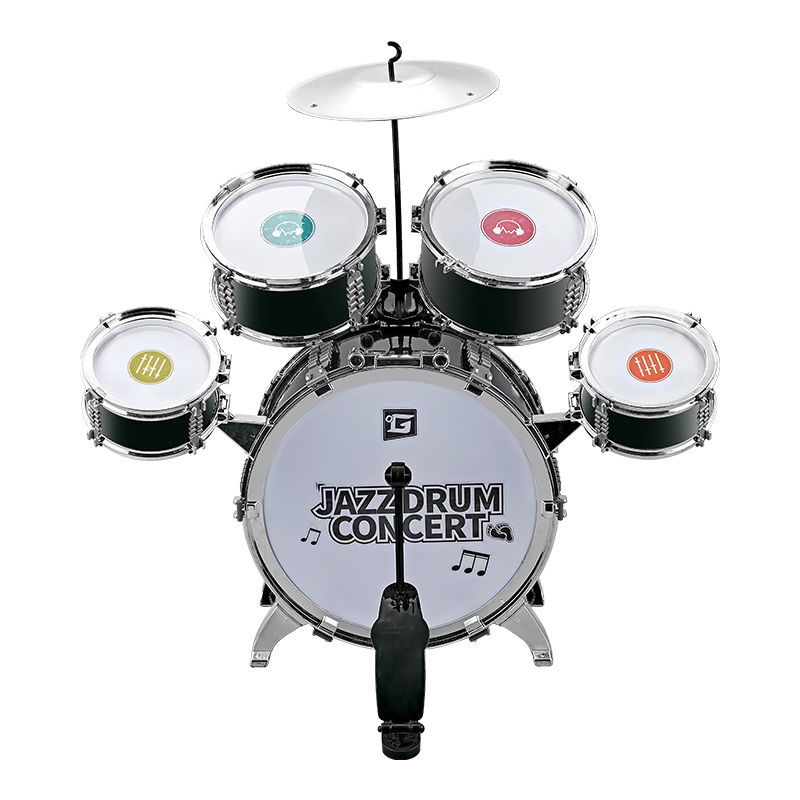 鑫思特（XST）七彩灯光儿童架子鼓初学者入门家用练习宝宝3岁2打击打鼓乐器玩具