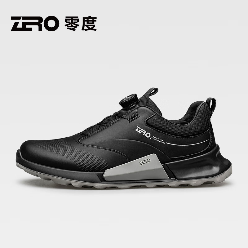 零度Zero男鞋运动鞋新款网面透气徒健跑步鞋减震厚底增高轻户外休闲鞋 黑色 41