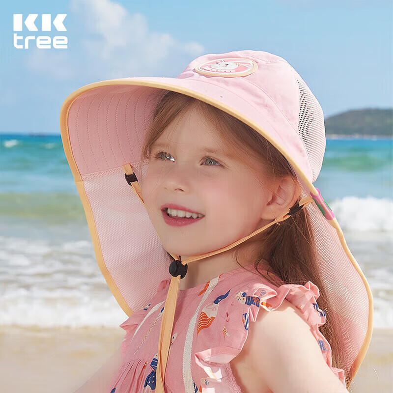 Kocotreekk树儿童防晒帽大帽檐夏季宝宝遮阳帽男女童防晒沙滩