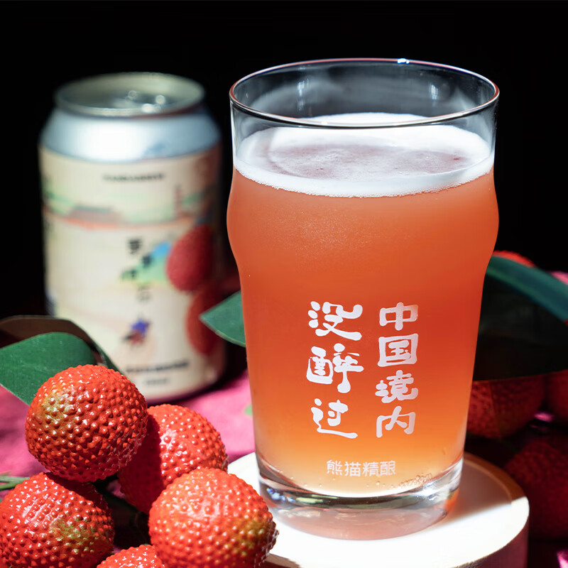熊猫精酿啤酒荔枝西柚组合果啤330ml原浆比利时小麦白啤鲜啤精酿啤酒整箱 （荔枝果啤） 330mL 6罐