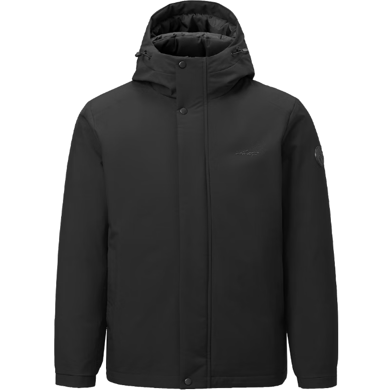 海澜之家（HLA）羽绒服男25新轻商务时尚大码远红外外套男冬HWRAW4J017A 黑色41 L 175/92A 推荐140-160斤