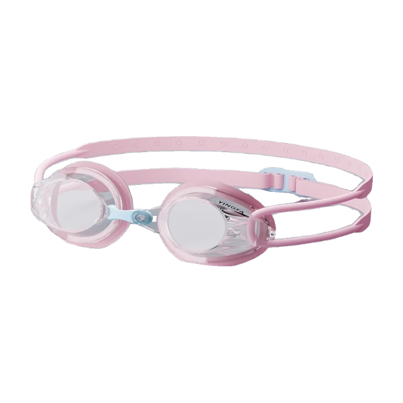 英發(fā)（YINGFA）兒童泳鏡 高清防霧 近視游泳眼鏡小框鍍膜競(jìng)速訓(xùn)練男女童游泳眼鏡 粉色【兒童款4-14歲】高清鏡片