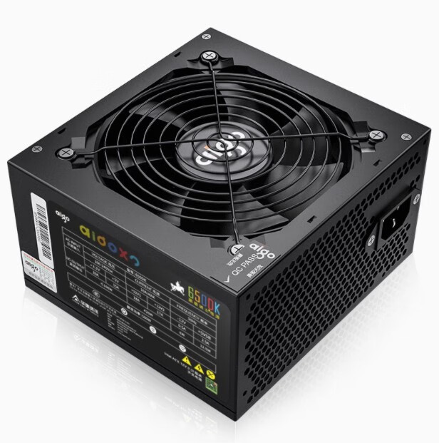 爱国者黑暗骑士650DK电脑主机电源ES850全模组黑白色额定750W 黑暗骑士650DK额定500w