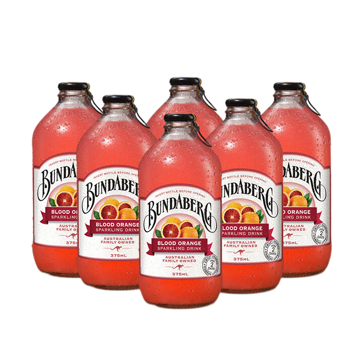 賓得寶血橙汁含氣飲料375ml*24 玻璃瓶裝澳州進(jìn)口網(wǎng)紅果汁氣泡整箱