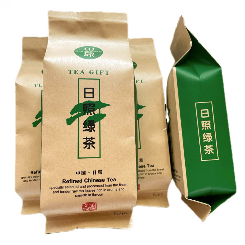 日照綠茶日照新綠茶葉2025新茶山東大葉茶濃香型板栗香高山正宗麥黃口糧茶 250克半斤