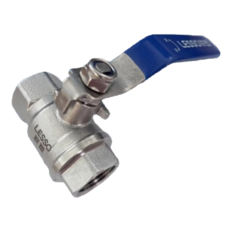 聯(lián)塑LESSO-304不銹鋼兩片式球閥Q11F-16P 水管配件閥門開關(guān) DN32