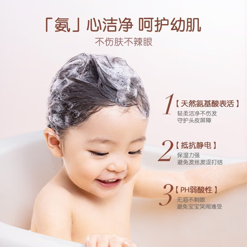 红色小象儿童婴幼儿洗发沐浴露二合一男女宝宝沐浴液无泪清爽洁净保湿护发 【90臻护泡泡洗发沐浴露500ml】
