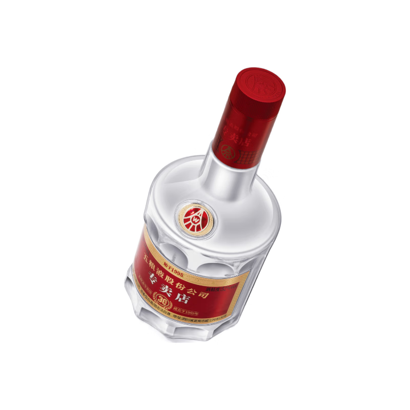 五粮液专卖店1995 30周年版 浓香型白酒 52度 500ml 单瓶装