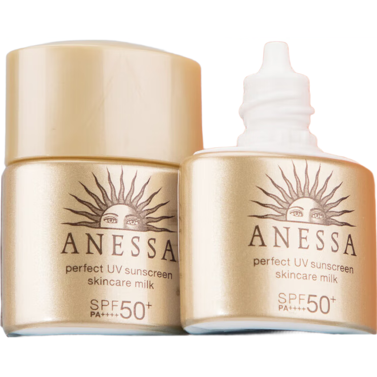 安热沙（Anessa）安耐晒金灿倍护防晒霜小样12ml小金瓶防晒乳防水【临期清仓】