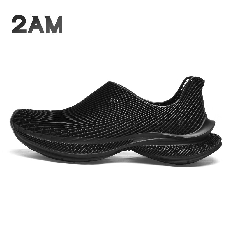 2AM· EVOLVE 4D一体成型休闲鞋透气运动健步鞋春夏款3D打印鞋 石墨黑 39 京东折扣/优惠券