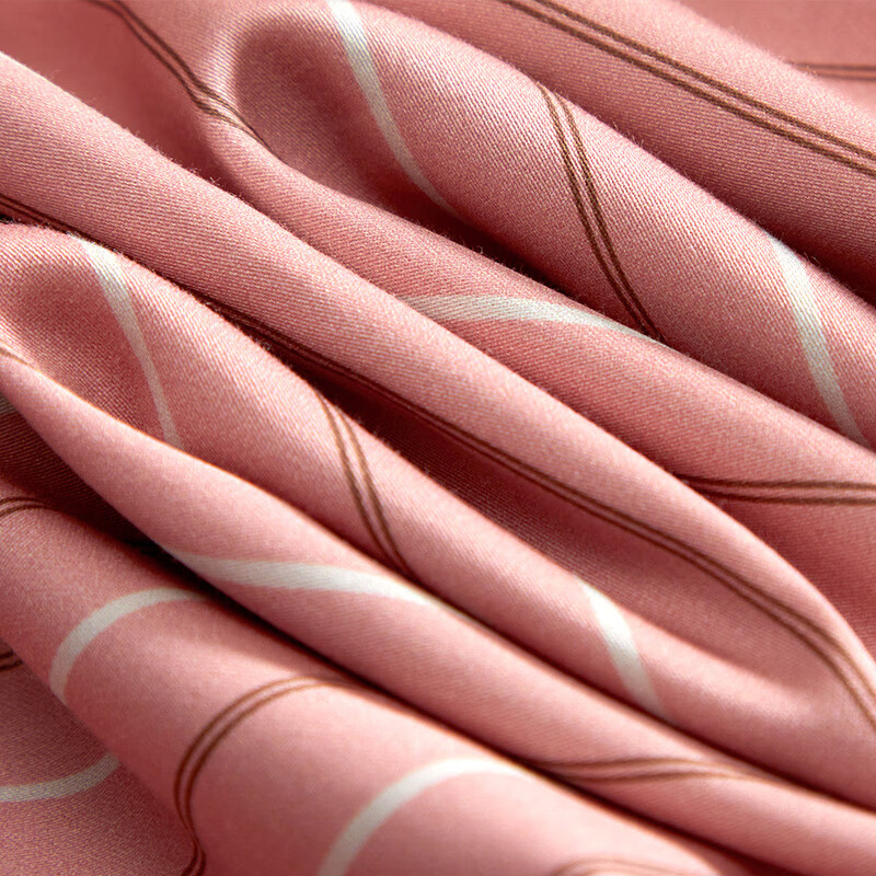 黛富妮四件套100%纯棉80支阿瓦提新疆长绒棉全棉条纹被套床单双人套件 阿瓦提长绒棉- 80支 -塞伦娜四件套 1.5米 床单款 (被套200*230cm)