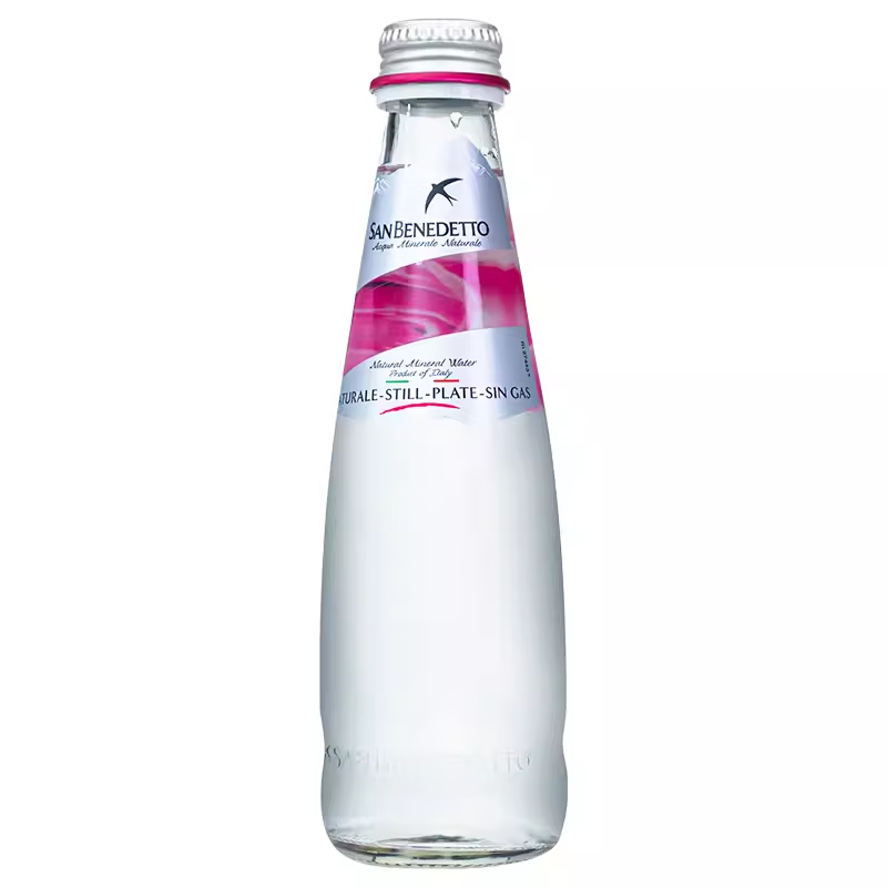普娜意大利進(jìn)口sanbenedetto圣碧濤礦泉水250ml/750ml飲用水玻璃瓶 [圣碧濤礦泉水]250ml*12瓶/半箱