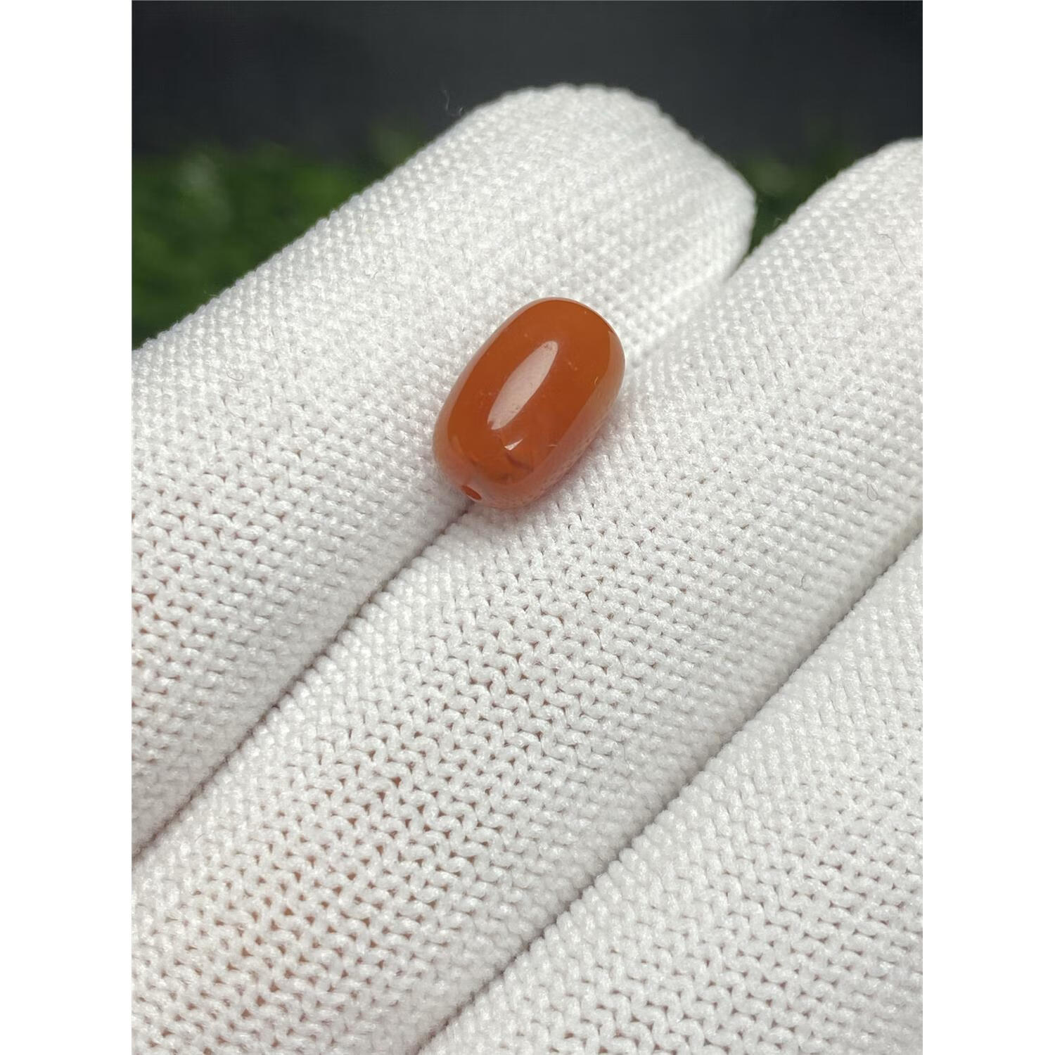 瑾然 南红玛瑙枣珠桶珠火焰纹顶腰珠 108星月菩提文玩手串diy配饰品