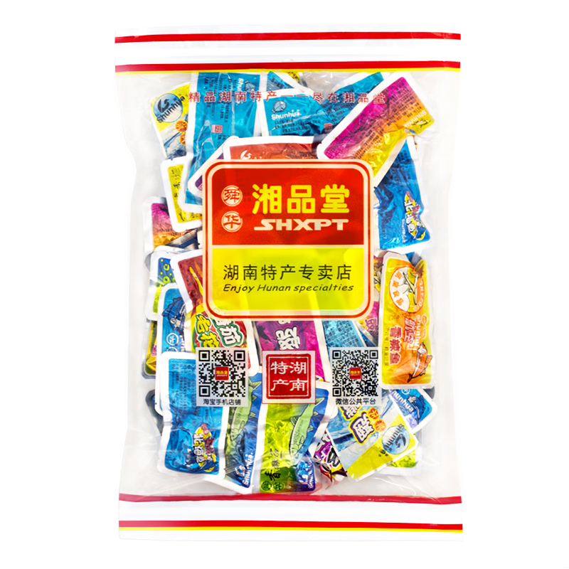 舜華茶油魚舜華魚肉零食大禮包湖南郴州特產(chǎn)小包裝魚仔魚塊湘品堂門店 茶油航空香辣魚約500g