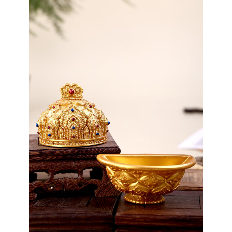 鸳鸯莲花图案金碗冰箱磁石西安文创纪念品陕西历史博物馆收藏纪念 2023金饭碗(陕西历史博物馆.藏)2