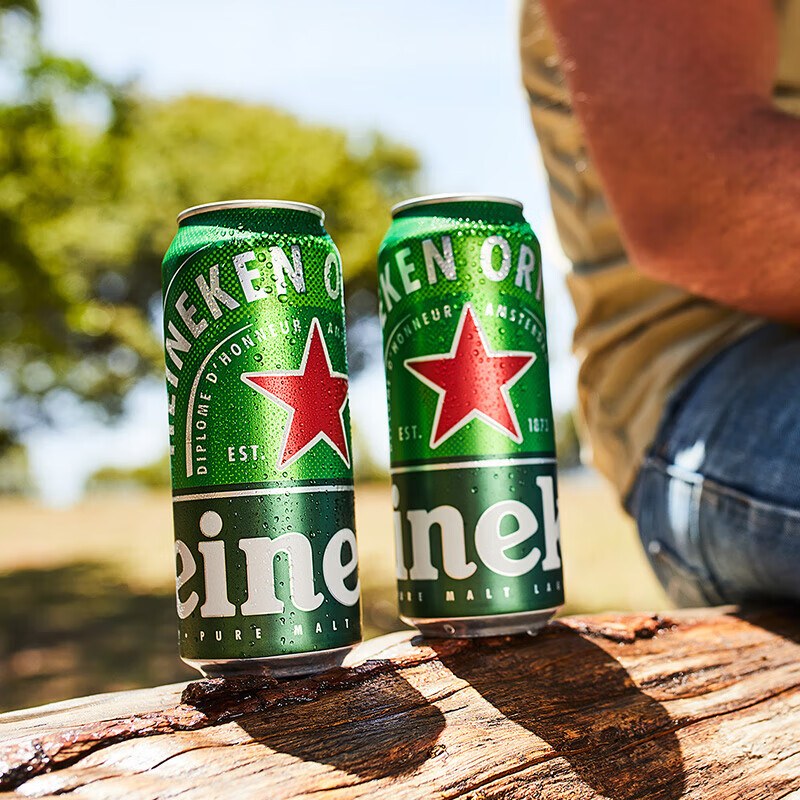 喜力啤酒 经典整箱礼盒装 全麦酿造 原麦汁浓度≥11.4°P  500mL 6罐