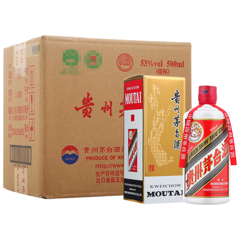 moutai/ę́ ����ę́ 53�� ������ 500ml 6ƿ