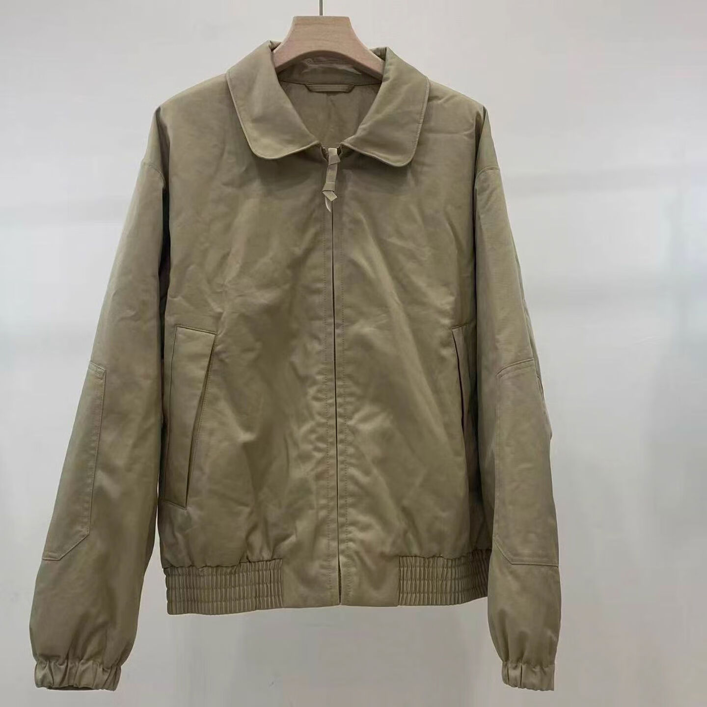 小红书同款合作款男装女装PUFFTECH空气棉服休闲短茄克外套夹克47 米色 S