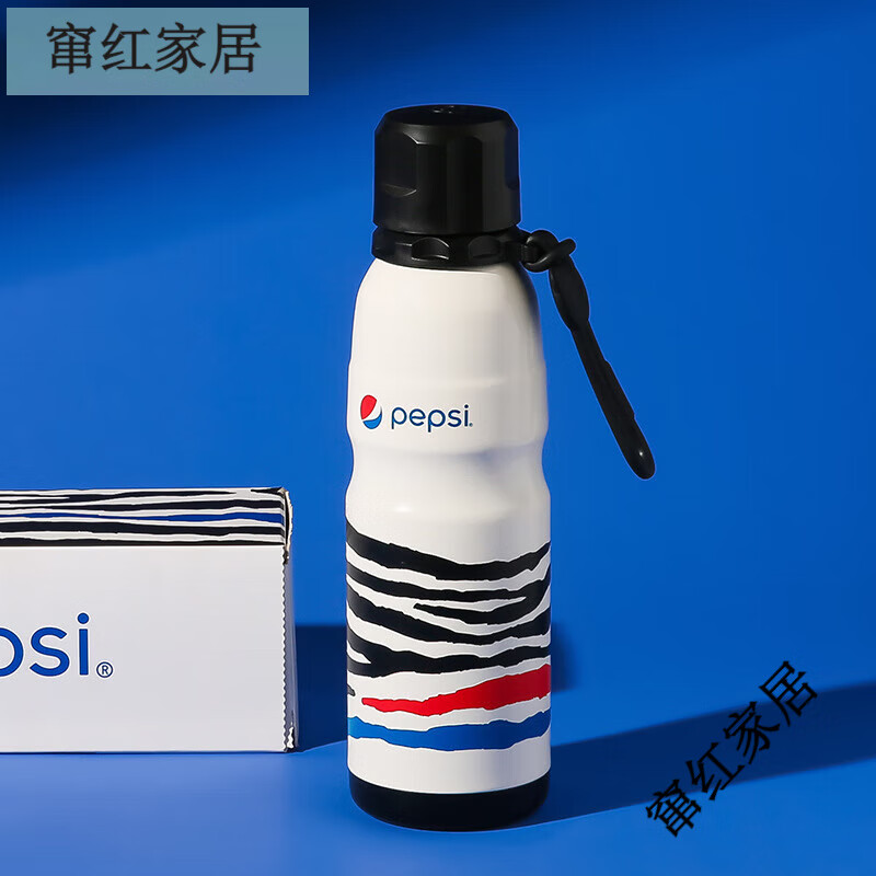 杯具熊（BEDDYBEAR）杯具熊BEDDYBEAR百事可樂(lè)Pepsi運(yùn)動(dòng)保溫杯帶提繩男女學(xué)生直飲便攜 百事運(yùn)動(dòng)杯