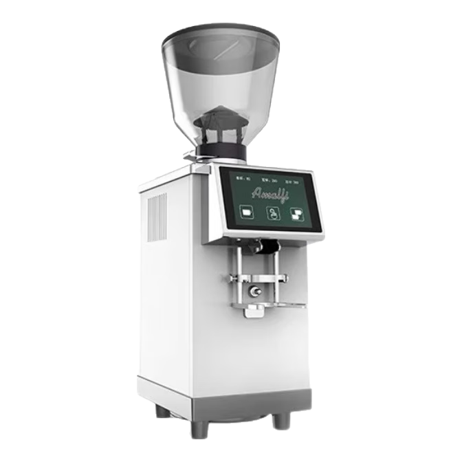 阿瑪菲K90電動(dòng)磨豆機(jī)意式電控定量研磨機(jī)商用觸控屏平刀磨豆機(jī) K90磨豆機(jī)【白色】